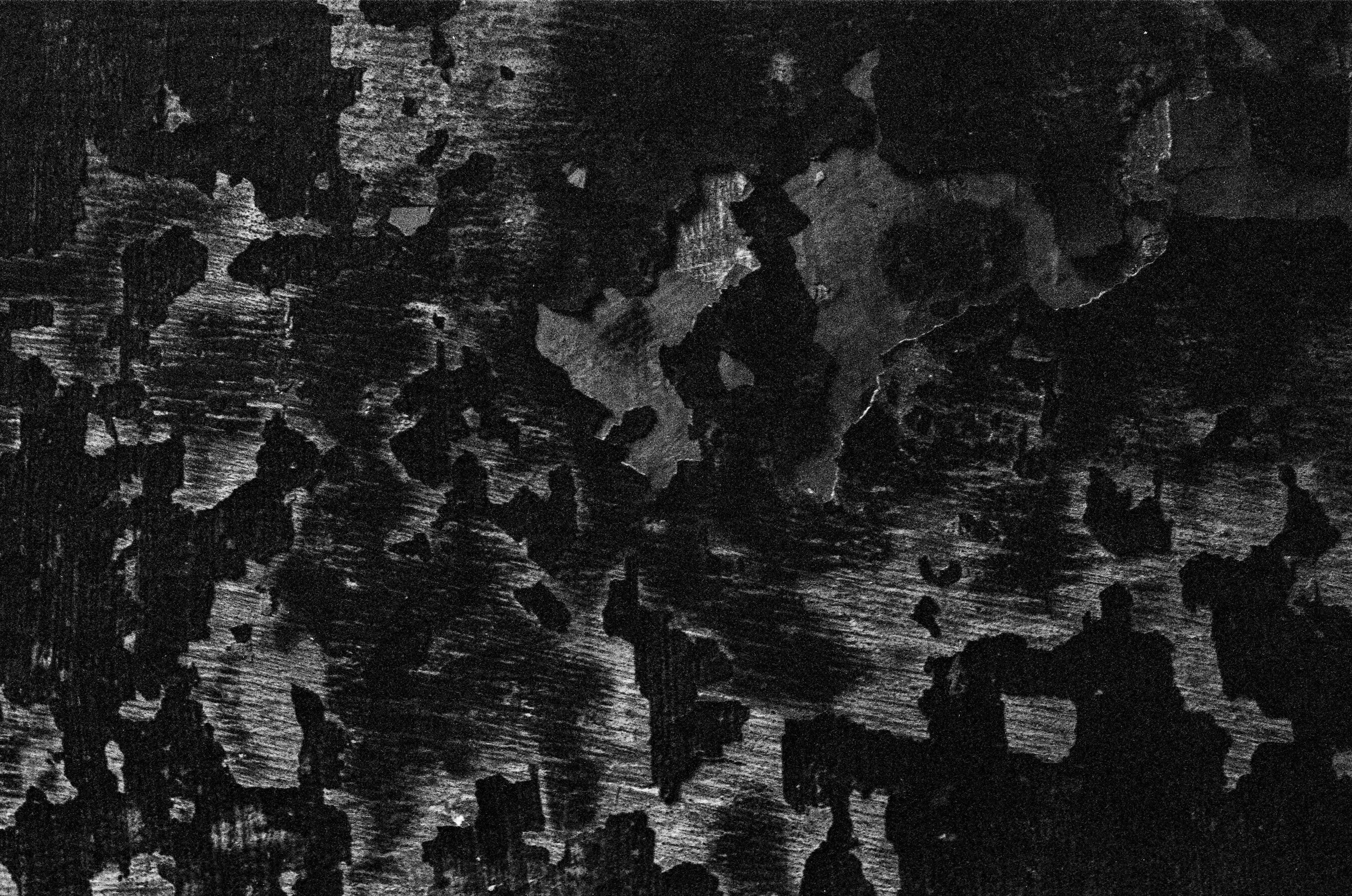 Black and white photo showing abstract texture
