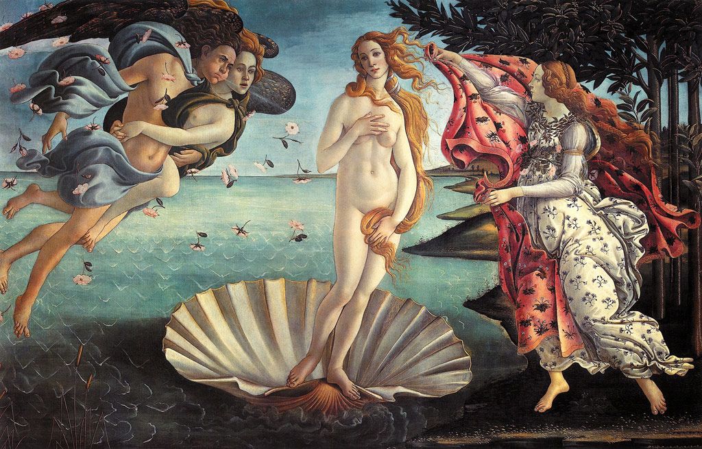 Sandro Botticelli, The Birth of Venus, c. 1486