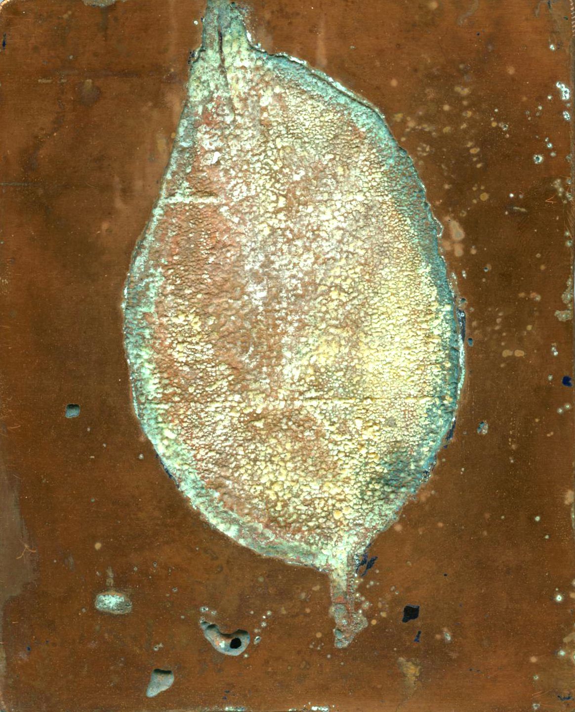 Copper plate breath artwork created by Jayne Wilton