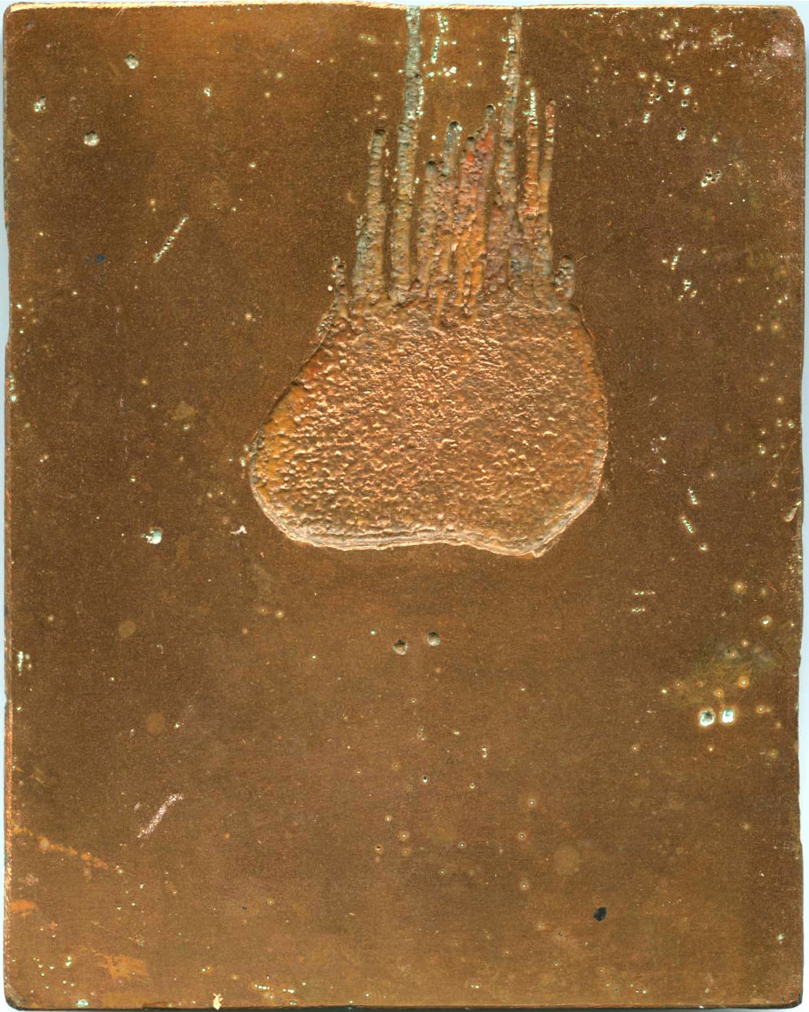 Copper plate breath artwork created by Jayne Wilton