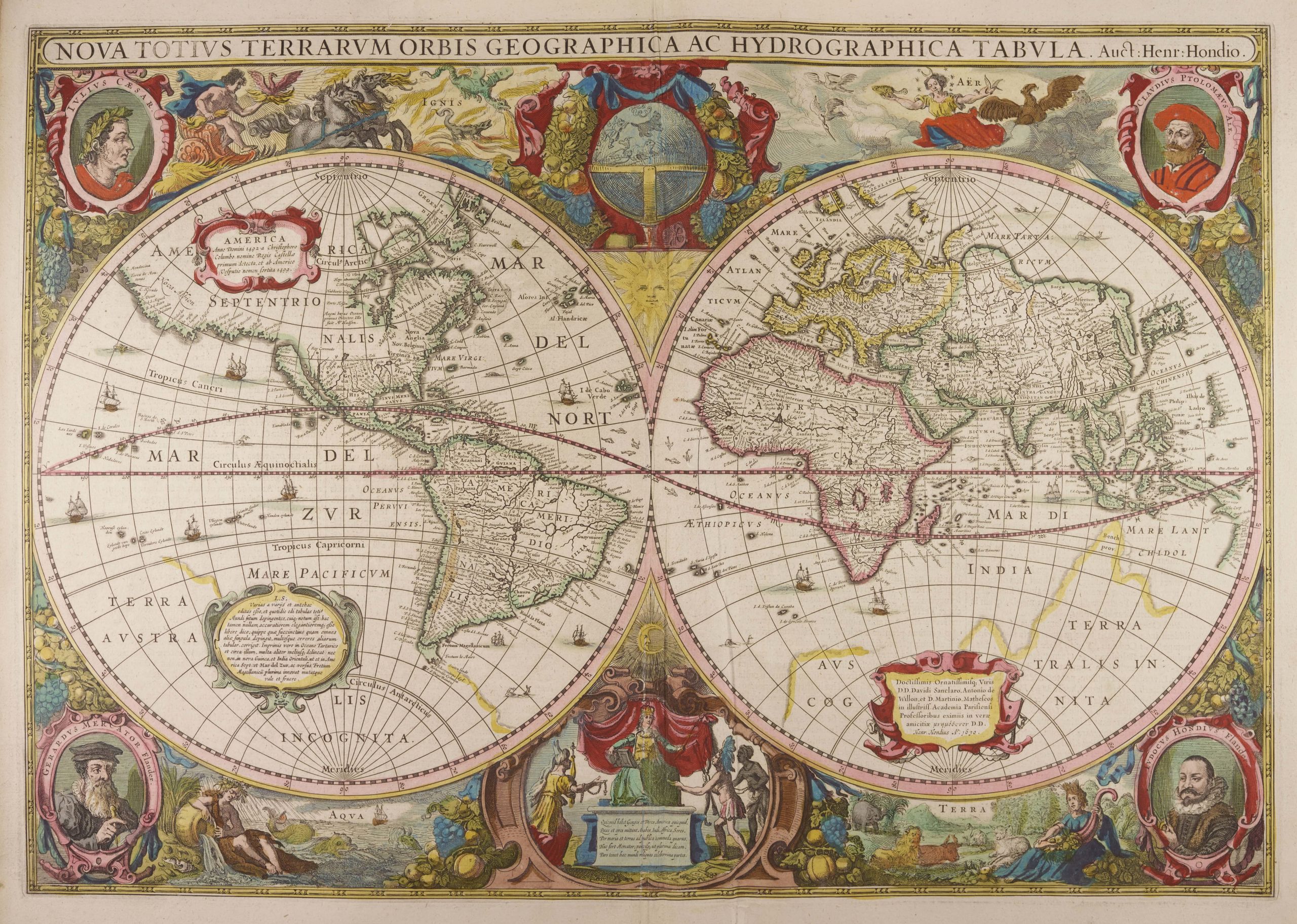 Mercator map of the world