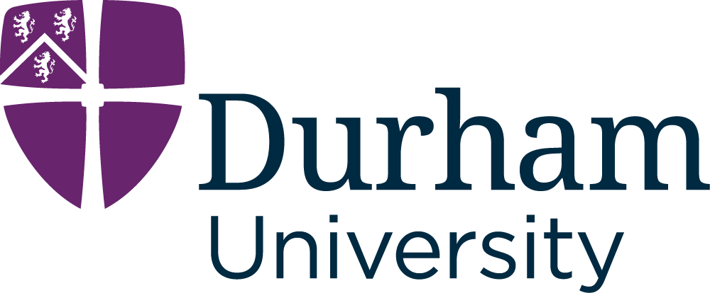 The Durham University logo, which consists of a white background with the text "Durham University" written in a bold, black font.